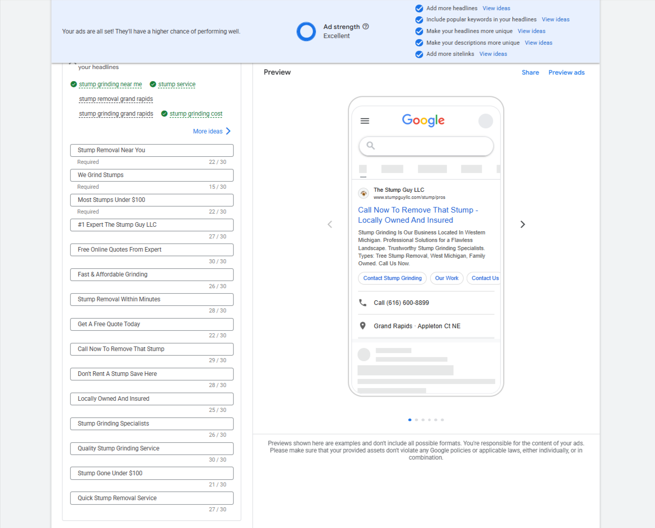 google ads optimization